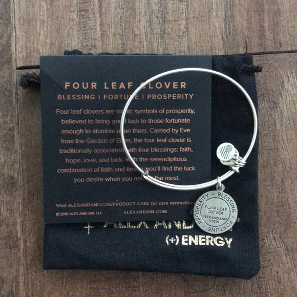 Four Leaf Clover Alex and Ani Bracelet - Picture 3 of 3